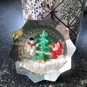 Christmas Ornament with Santa and Snowman